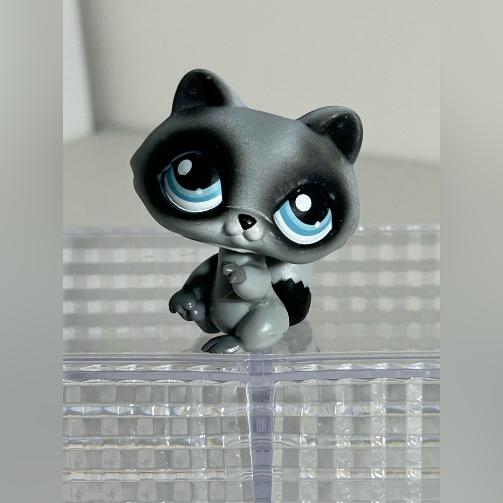 Vintage Littlest Pet Shop Raccoon Figurine